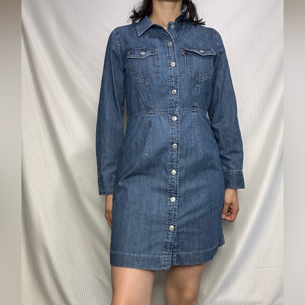 NWT Levi’s Denim Button Down Dress M
